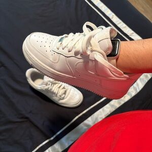 White Sneakers with Logo Detail